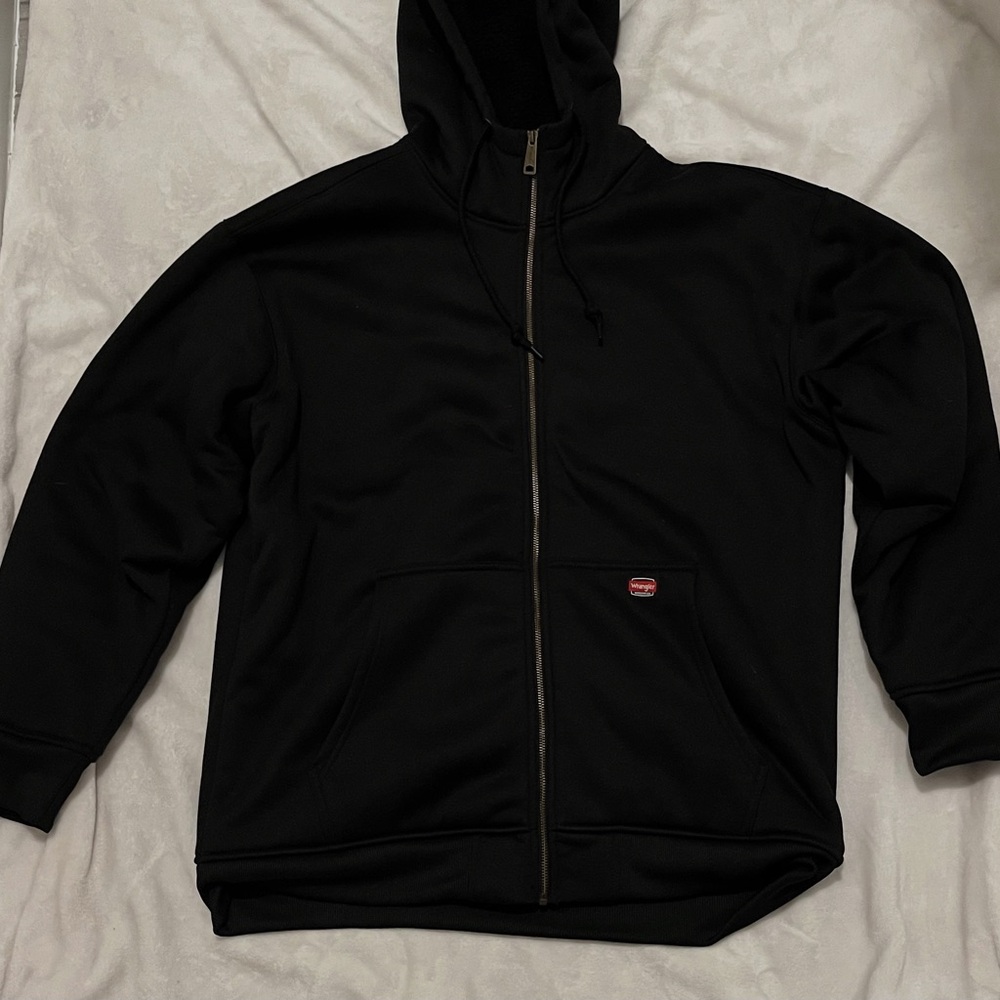 Wrangler Men's Black Zip-Up Sweater